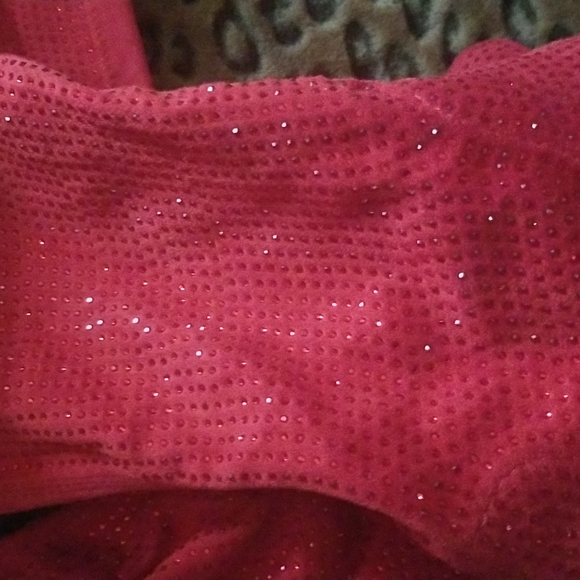 Red heeled over knee boot - Picture 3 of 10